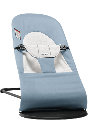 Baby Bjorn - Soft Balance Jumper Seat - OPEN BOX Cotton/ Jersey / Blue/ Grey Swings, Bouncers & Seats