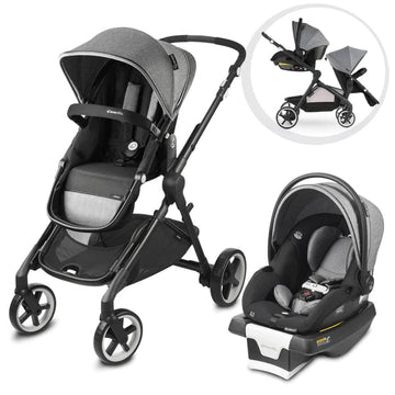 Evenflo - GOLD Pivot Xpand Travel System w/ SecureMax Infant Car Seat Moonstone Grey Travel Systems