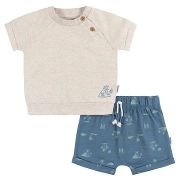 Gerber - 2-Piece Baby T-Shirt + Shorts Set 12-24M / Surf Baby & Toddler Clothing