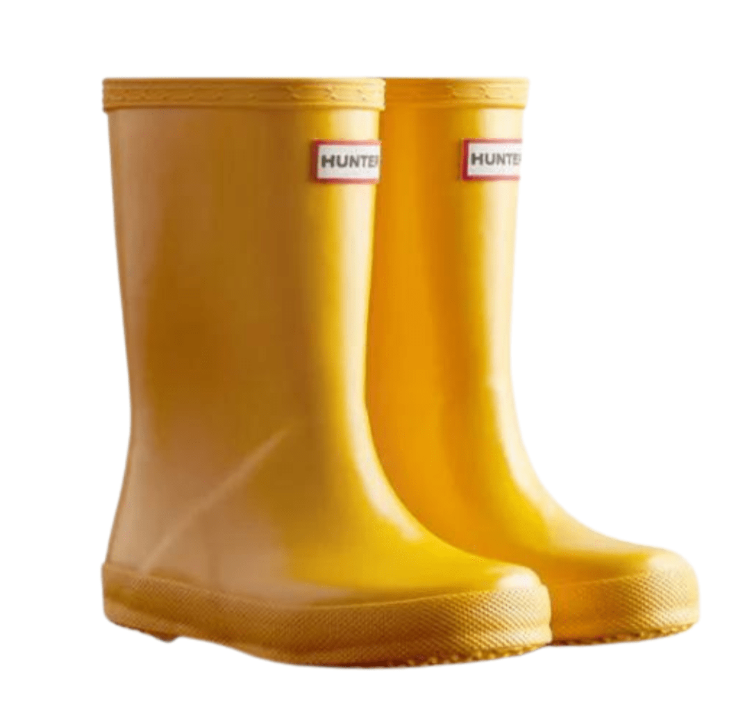 Hunter Toddler Classic Rain Boots Yellow Gloss 8US