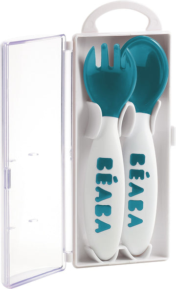 Beaba - Spoon & Fork Set W/ Travel Case All Feeding