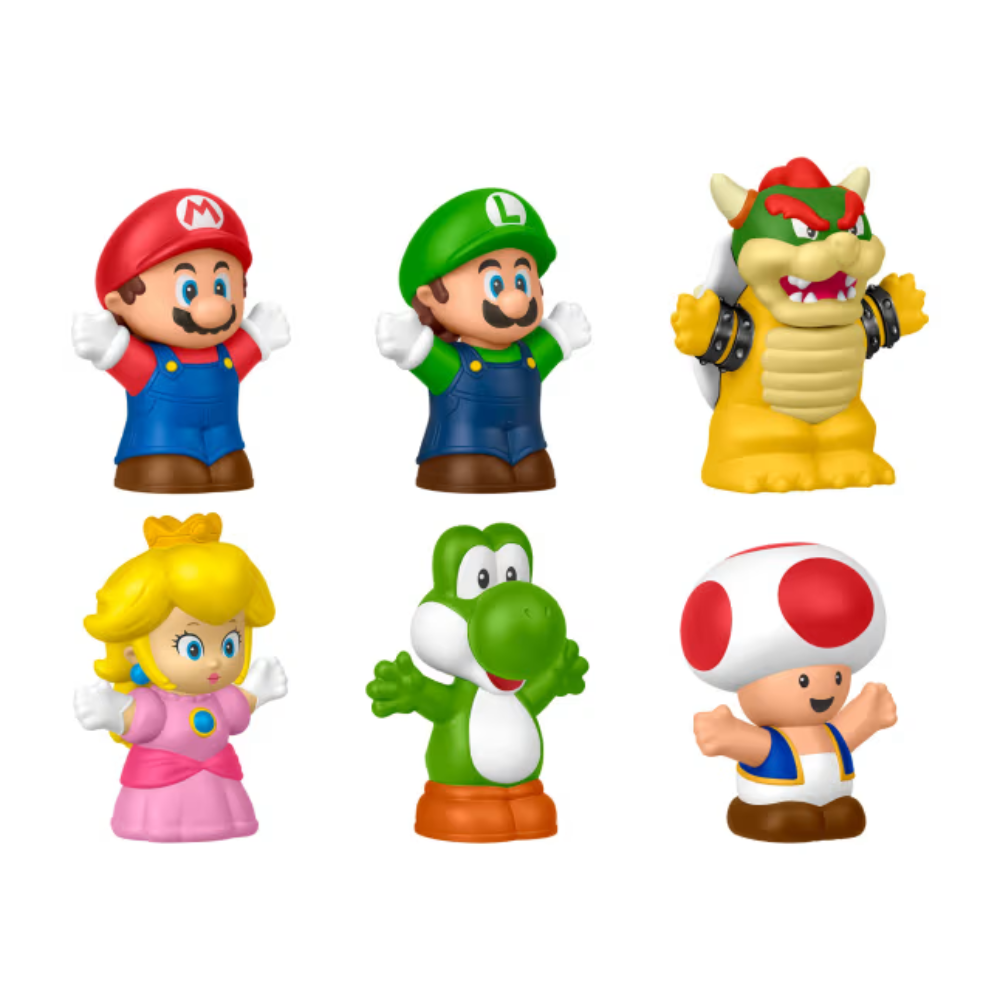 Fisher-Price - Little People - My Mario Figure 6-Pack Toy Set
