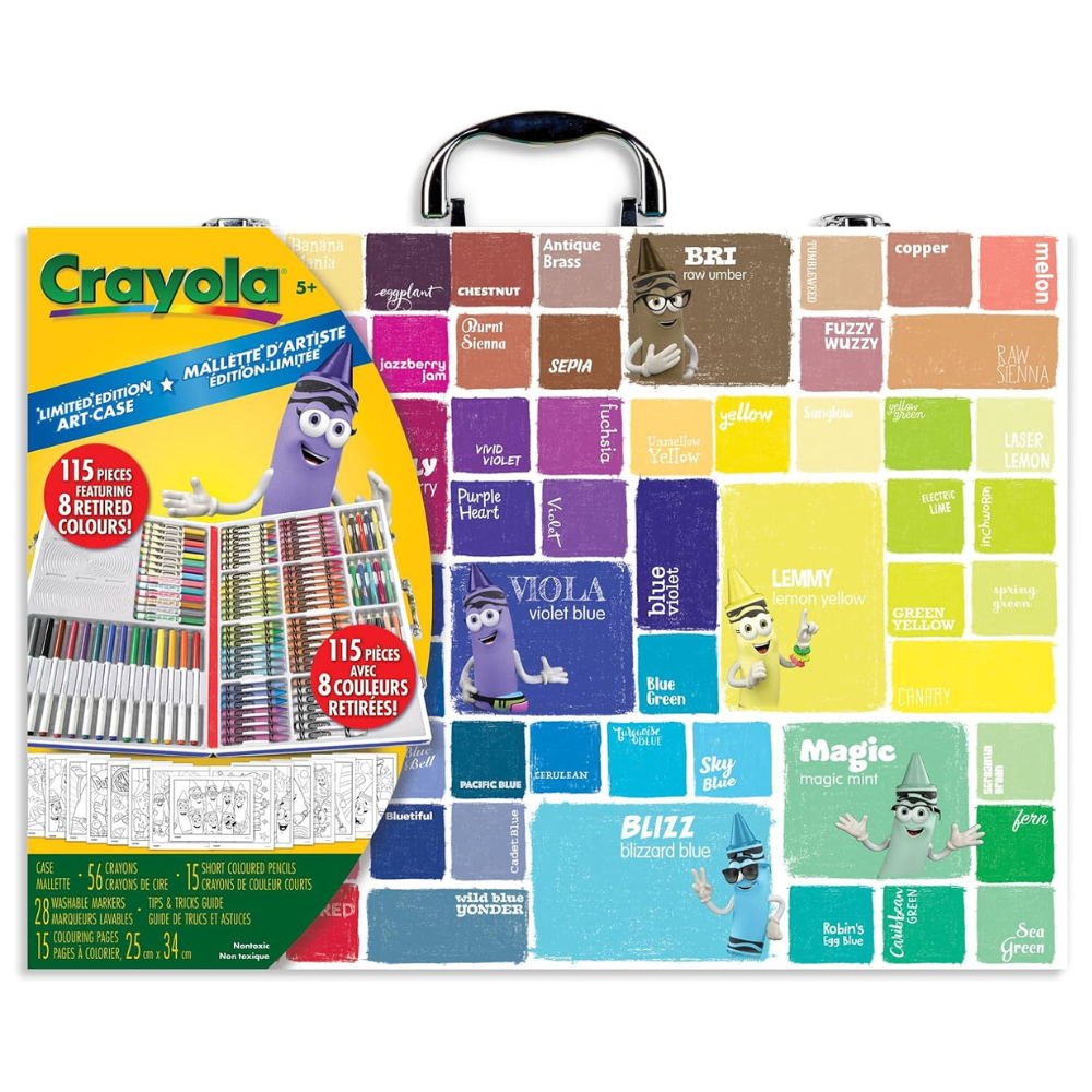 Crayola - Limited Edition Retired Colours Art Case - 115-Piece Art Set