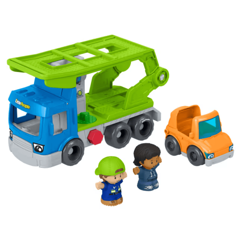 Fisher-Price - Little People - Load & Roll Hauler Car Carrier Playset