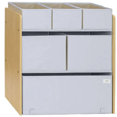3 Sprouts - Recycled Fabric Multi-Bin Toy Organizer