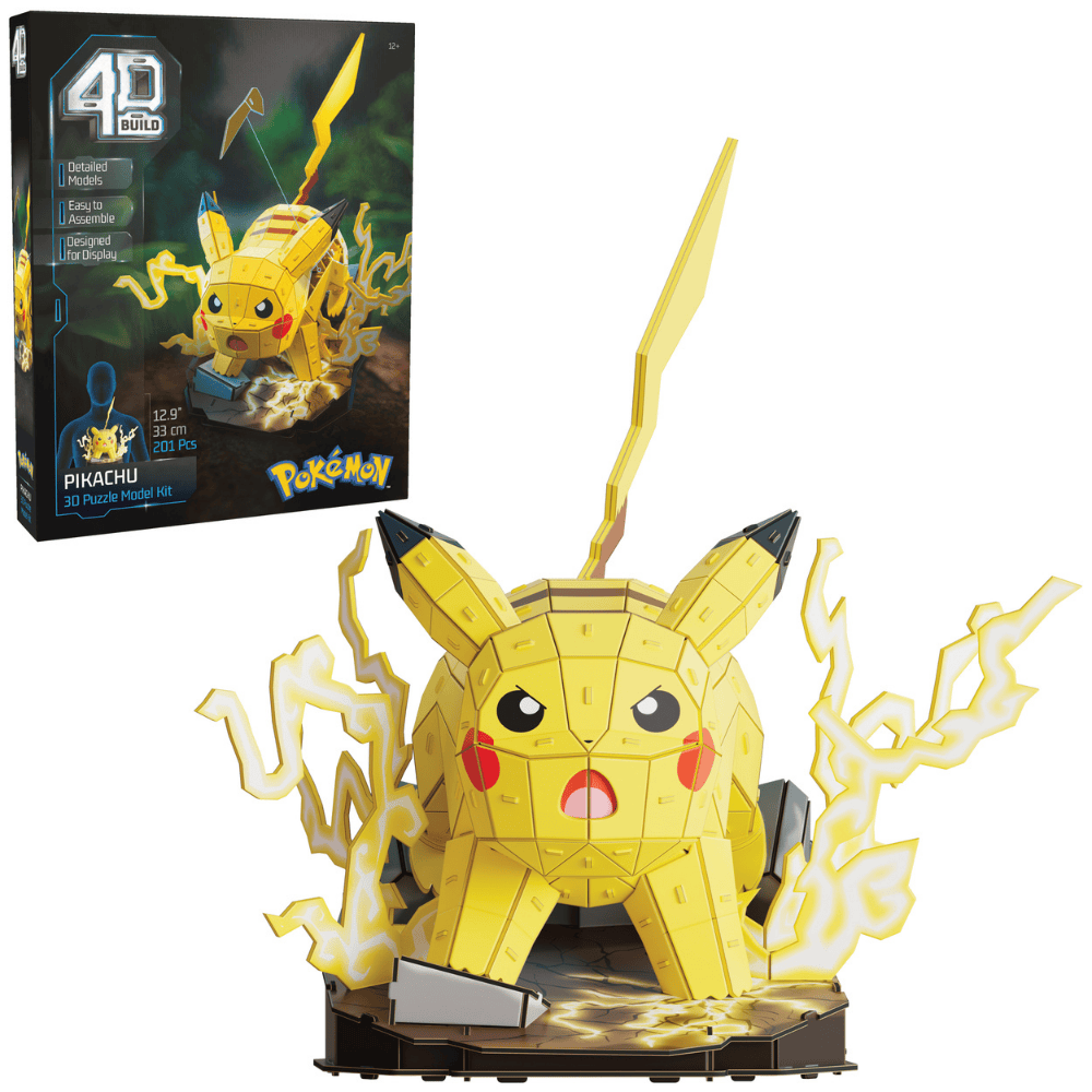 4D Build - Pokémon - Pikachu 3D Model Kit – 201 Pieces