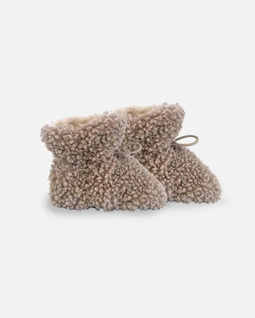 7AM - Baby Booties - Teddy - Oatmeal 0-6M Winter Essentials