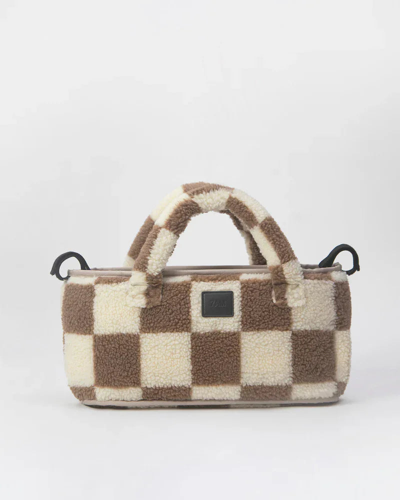7AM - Romy Stroller Organizer - Checker Berber