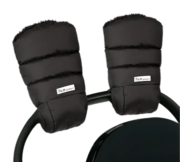 7AM - Warmmuff Stroller Gloves Black Plush Winter Essentials