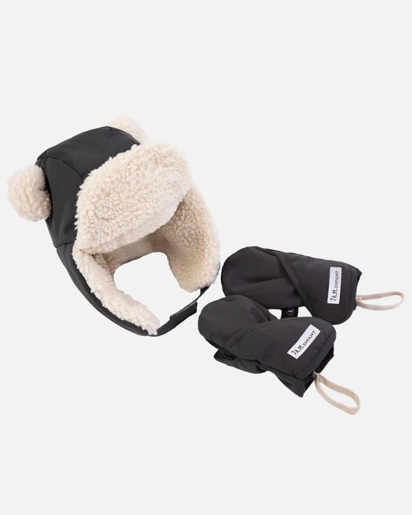 7AM - Winter Cub Gift Set Hat & Mittens - Benji Sherpa