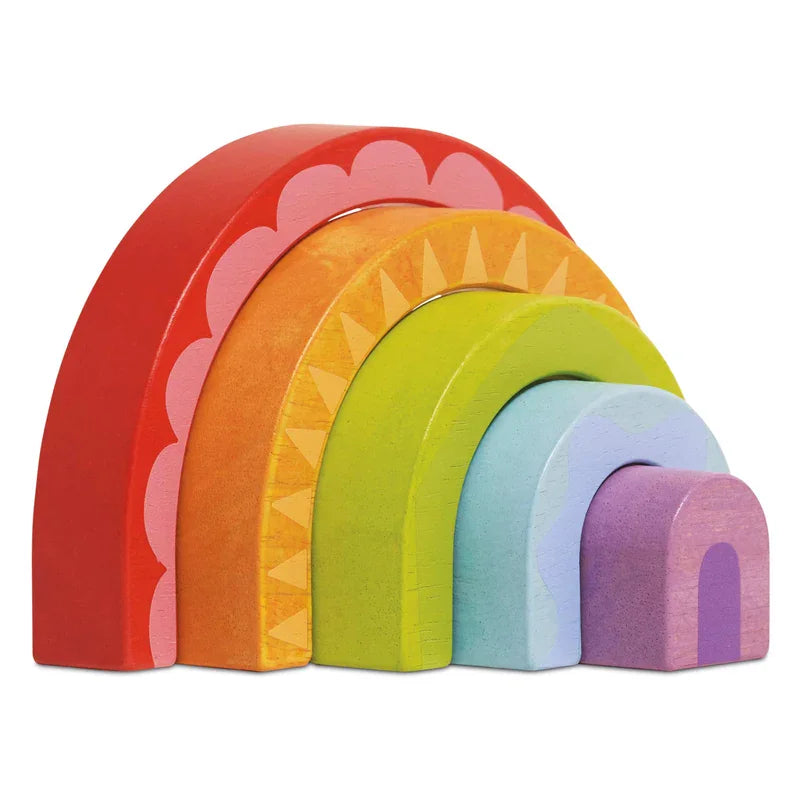 Le Toy Van - Rainbow Tunnel - Wooden Stacking & Montessori Toy