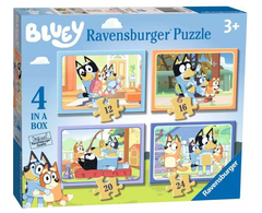 Ravensburger - Bluey - 4 in a Box - 12, 16, 20, 24 Piece Puzzles
