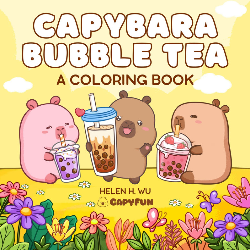 Capybara Bubble Tea: A Coloring Book