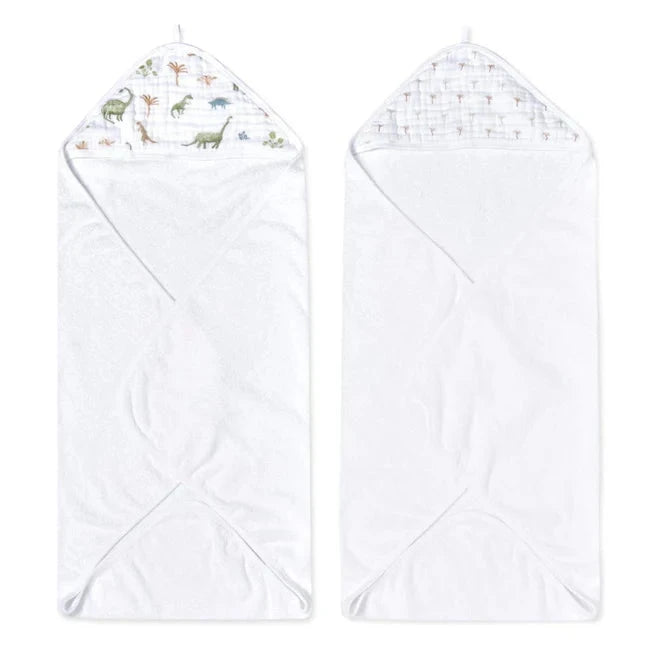 Aden + Anais - Essentials Cotton Muslin Hooded Towels 2 pack
