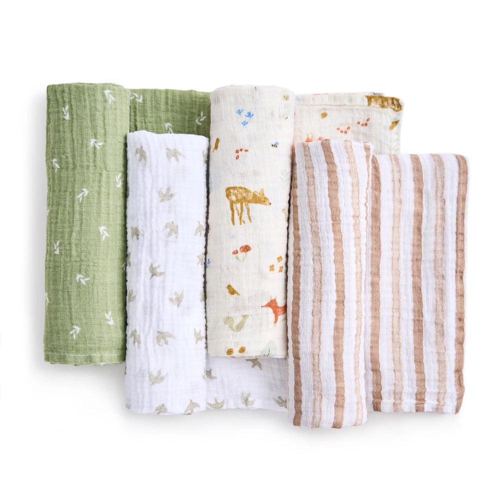 Aden + Anais - Essentials Cotton Muslin Swaddles - 4 pack