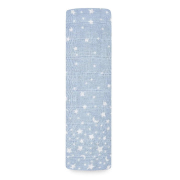 Aden + Anais - Premium Collection - Cotton Muslin Swaddle - Single Rising Star Blankets & Swaddles