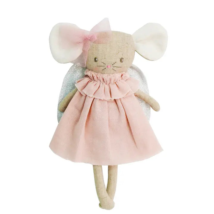 Alimrose - Angel Baby Mouse Pink Silver - 10"