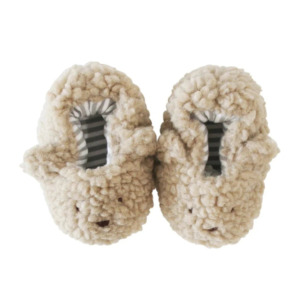 Alimrose - Sherpa Bear Baby Booties