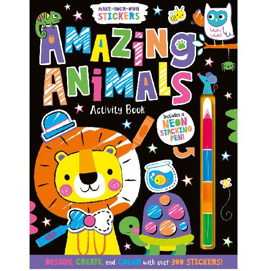 Amazing Animals Make-Your-Own Stickers - Activity Book