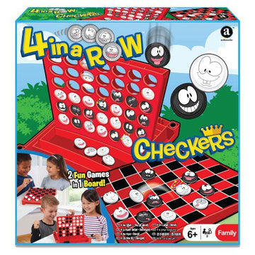 Ambassador - 4 In A Row & Checkers Game Board Toys & Games
