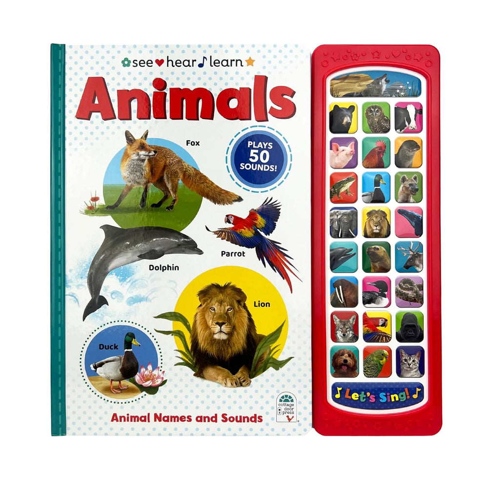 Animals: See Hear Learn (50 Sounds) - Sound Book