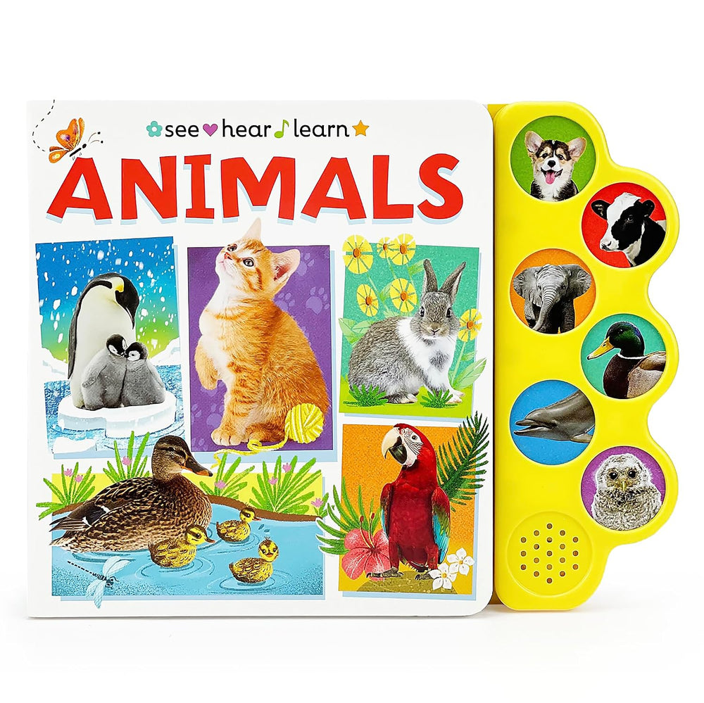 Animals: See Hear Learn (6 Sounds) - Sound Book