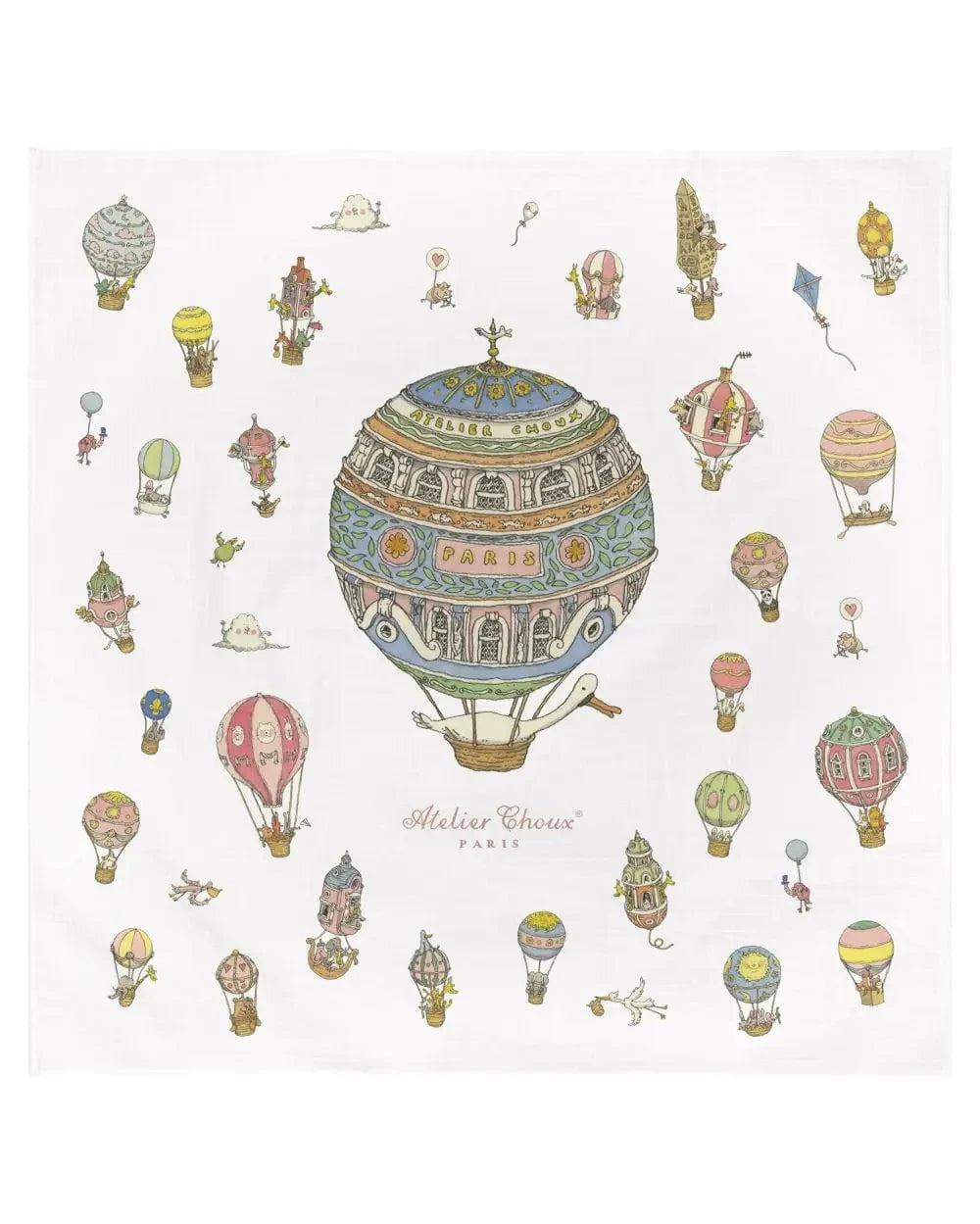 Atelier Choux Paris - Swaddle - Hot Air Balloons