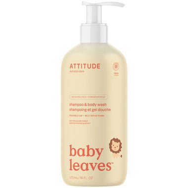 Attitude - Baby Leaves 2-in-1 Shampoo & Body Wash (Pear Nectar) - 473ml
