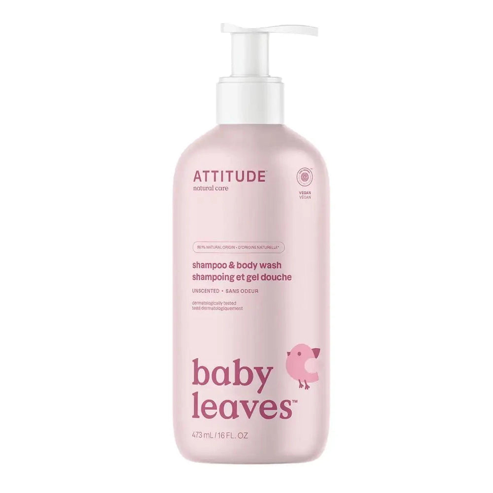 Attitude - Baby Leaves 2-in-1 Shampoo & Body Wash (Fragrance Free)