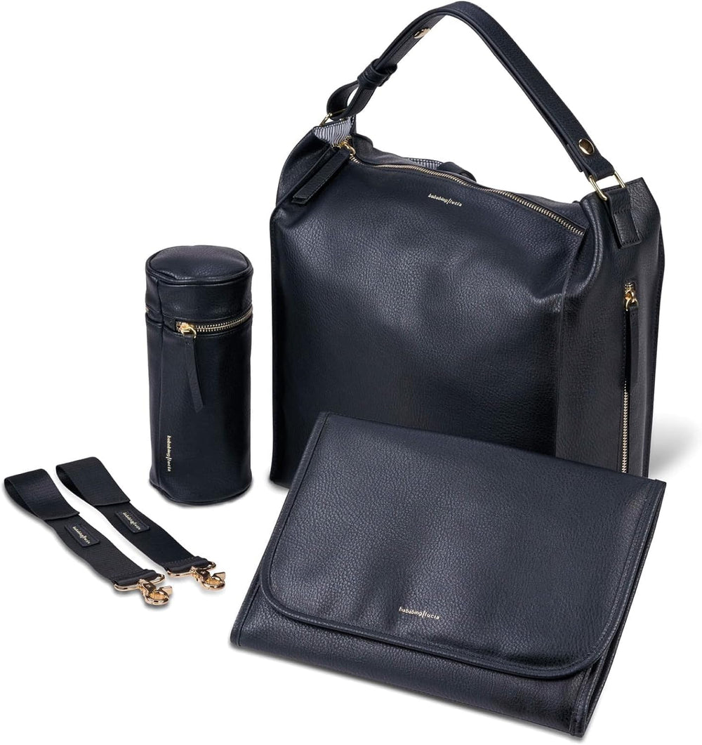 BabaBing - "Lucia" Vegan Leather Backpack Diaper Bag