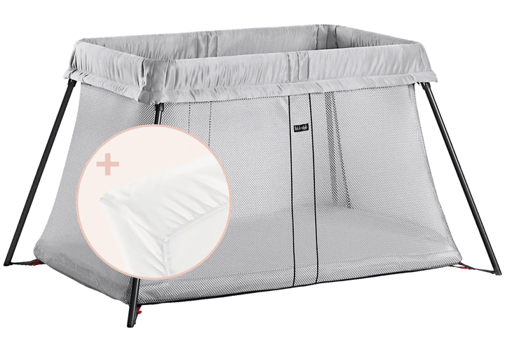 Baby Bjorn Play Yard Light Bundle with Fitted Sheet – Little