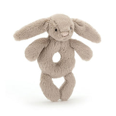 Baby Jellycat - Bashful Beige Bunny Ring Rattle