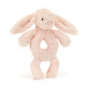 Baby Jellycat - Bashful Blush Bunny Ring Rattle Plush & Rattles