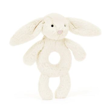 Baby Jellycat - Bashful Cream Bunny Ring Rattle Plush & Rattles