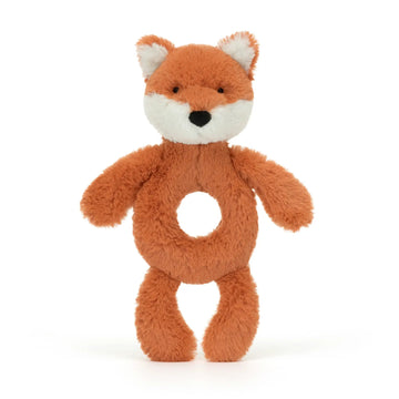 Baby Jellycat - Bashful Fox Cub Ring Rattle Plush & Rattles