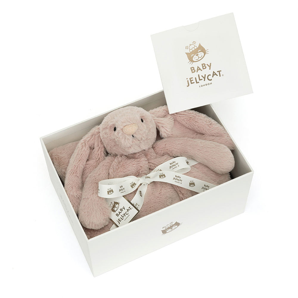 Baby Jellycat - Bashful Luxe Bunny Rosa Blankie