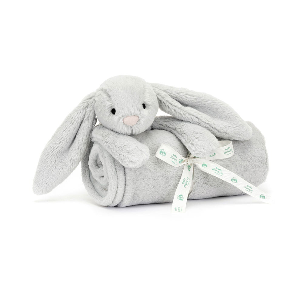 Baby Jellycat - Bashful Silver Bunny Blankie