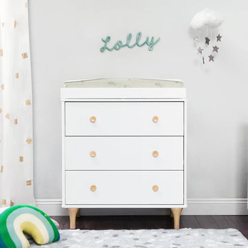 Babyletto - Lolly 3-Drawer Changer Dresser with Removable Changing Tray Baby Furniture