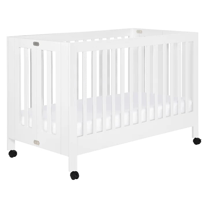 Babyletto Maki Full Size Portable Folding Crib White