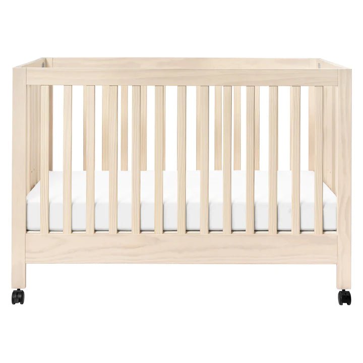 Babyletto Maki Full Size Portable Folding Crib Washed Natural