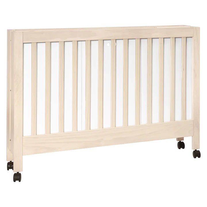 Babyletto Maki Full Size Portable Folding Crib Washed Natural
