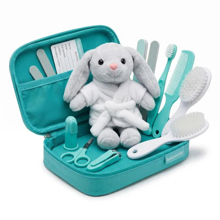 Babyworks - Bunny Grooming Kit - 13-Piece Baby Care Set