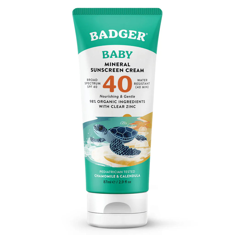 Badger - Baby Mineral Sunscreen Cream - SPF 40