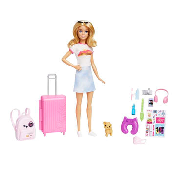 Barbie - Barbie Travel Set With Puppy All Toys