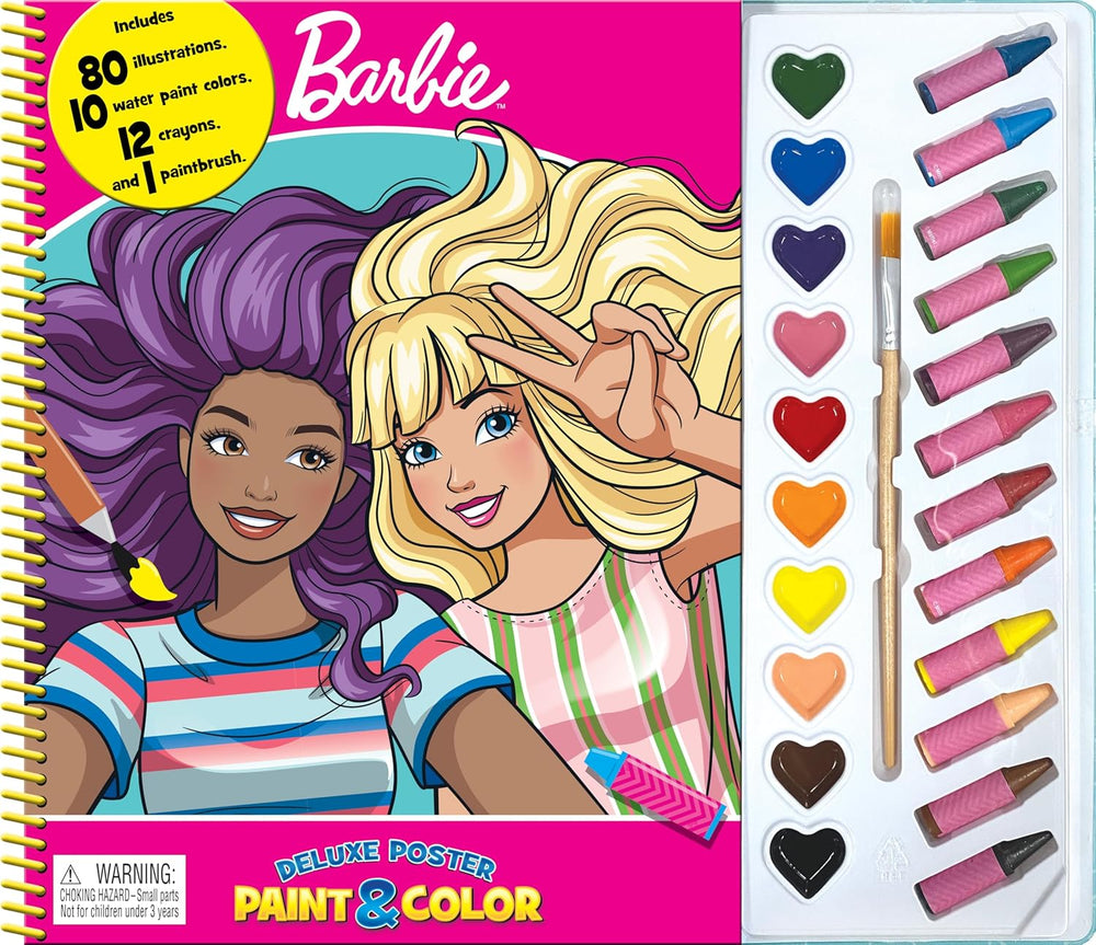 Barbie Deluxe Poster Paint & Color - Activity Book