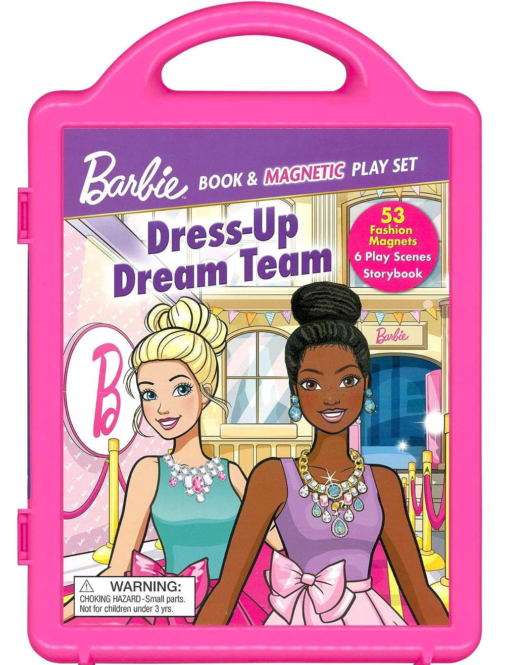 Barbie It Takes Two: Dress-Up Dream Team - Book and Magnetic Play Set