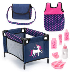 Bayer Design - 11-in-1 Doll Accessories Set with Travel Bed