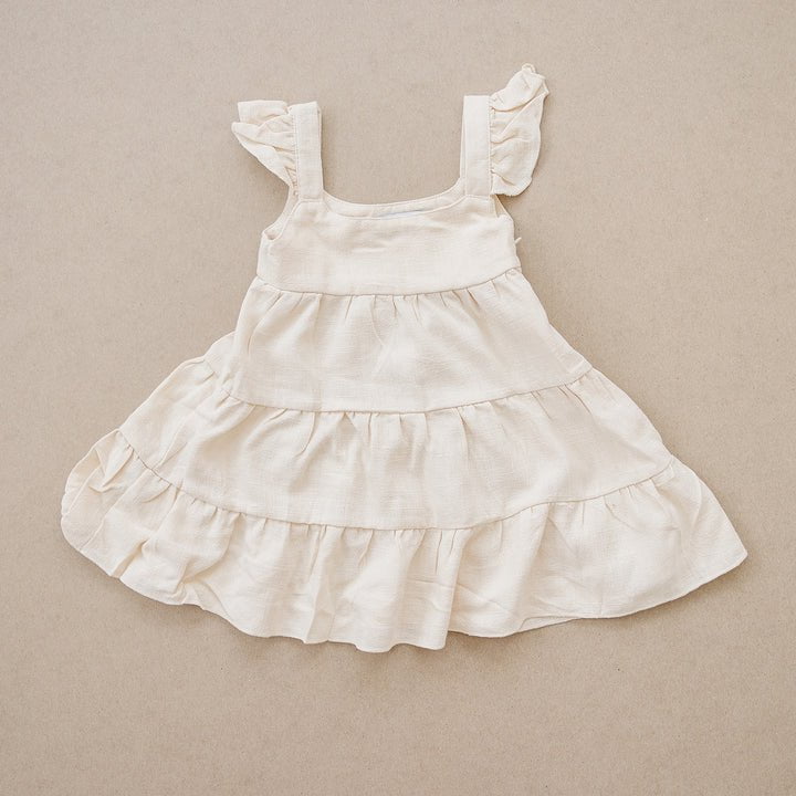 Beba Bean - Ruffle Linen Dress