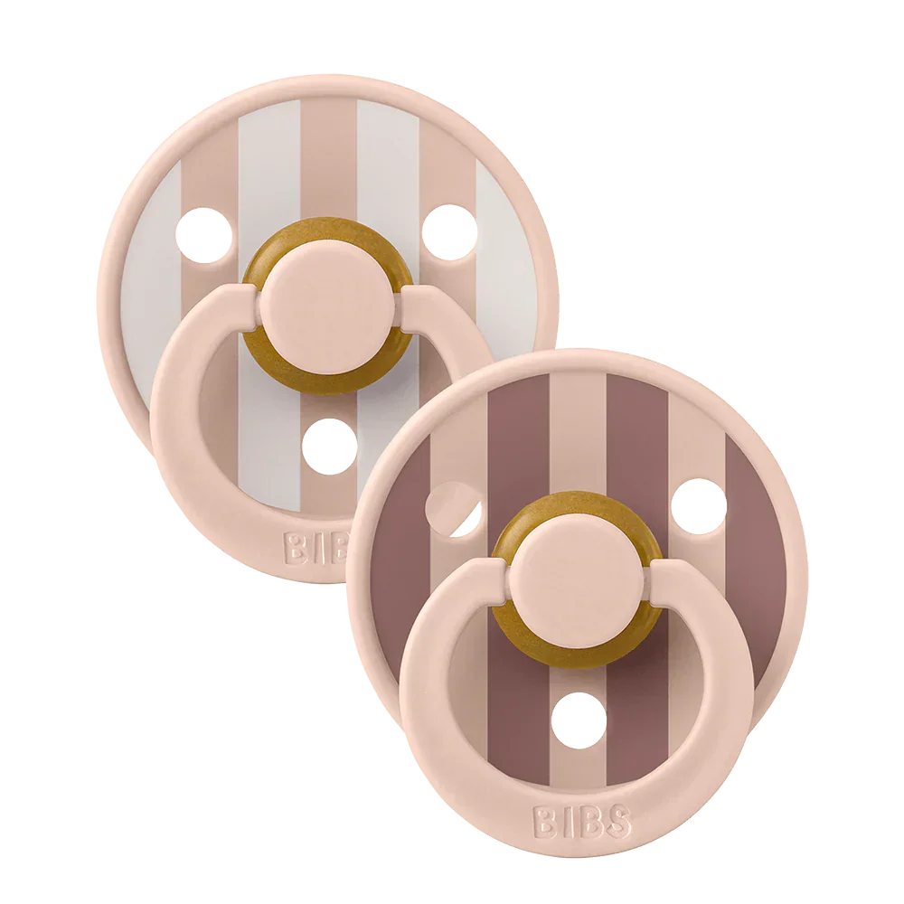 BIBS - Latex Pacifier - Studio Colour - Block - 2 PACK