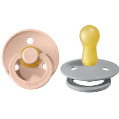 BIBS - Natural Rubber Latex Pacifier Multicolour 2-Pack - Size 1 - 0-6M
